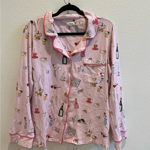 Bedhead “Let’s Do Brunch” Organic Cotton Pajama Set – Size Large - Picture 9 of 10
